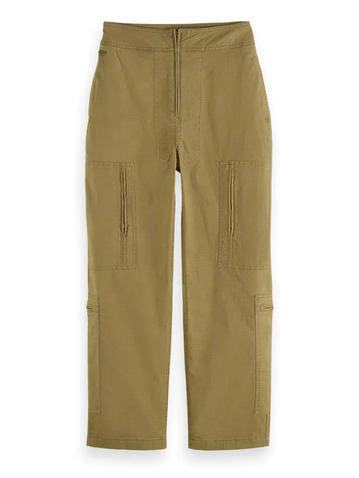 Ripstop Utility Pant Washed Military Women Scotch and Soda Pants