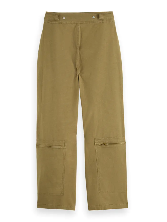 Ripstop Utility Pant Washed Military Women Scotch and Soda Pants