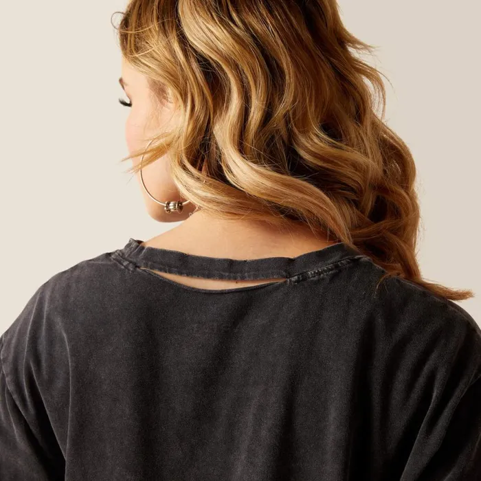 Rock 039n039 Rodeo TShirt Charcoal Wash Women Ariat TShirts and Tops Rock 039n039 Rodeo TShirt Charcoal Wash Women Ariat TShirts and Tops