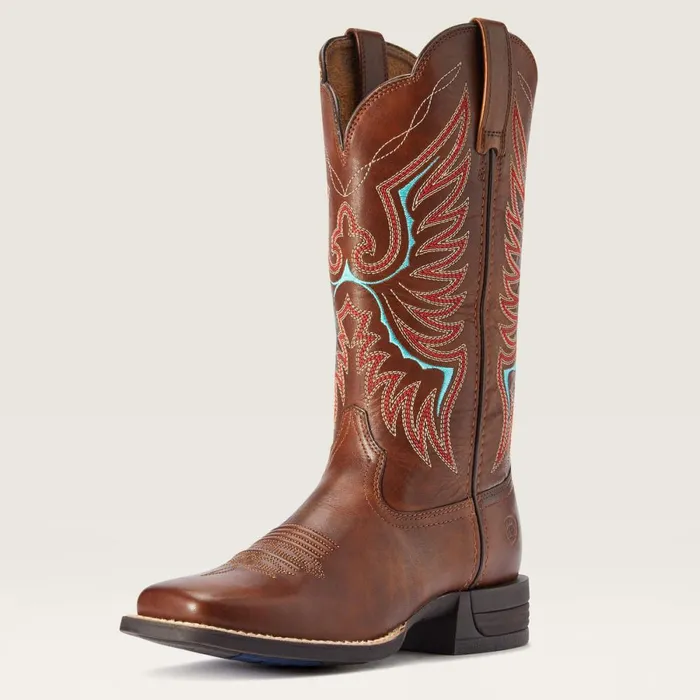 Rockdale Western Boot Naturally Distressed Brown Women Ariat Western Boots