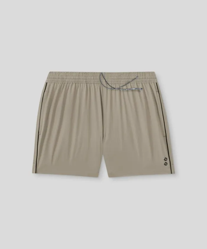 Ron Dorff RD Exerciser Shorts W Piping Dusty Beige Men Shorts