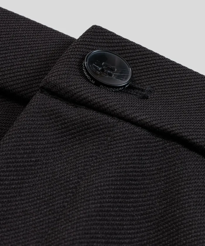 Ron Dorff RD Tennis Shorts W Piping Black Men Shorts