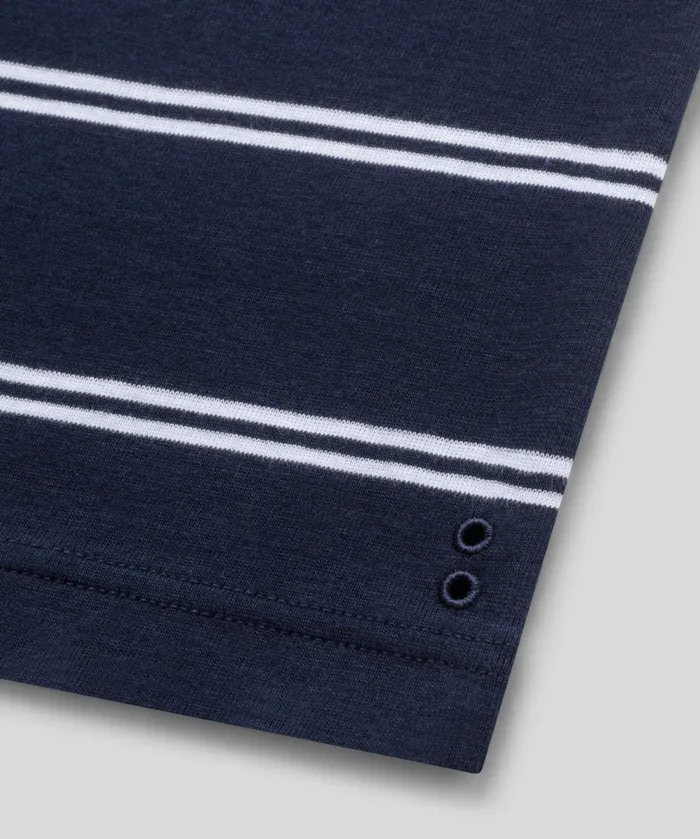 Ron Dorff Ribbed Tank Top W Double Stripes Navy Men Tank Tops