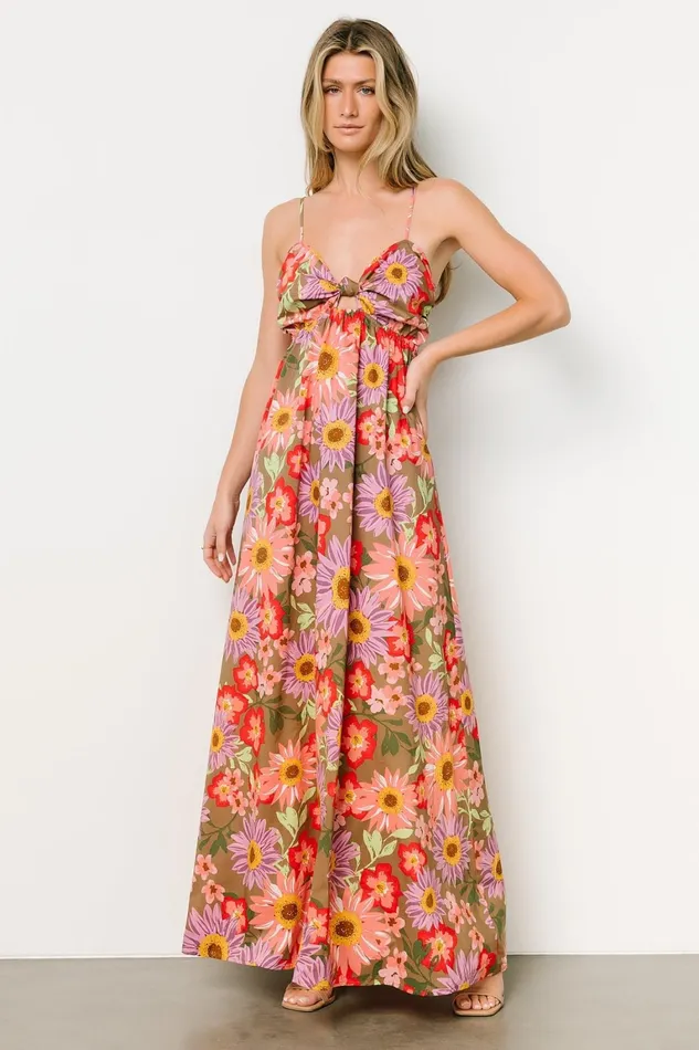 Rosalee Maxi Dress Flower Multi Women Baltic Born Maxi Dresses Rosalee Maxi Dress Flower Multi Women Baltic Born Maxi Dresses
