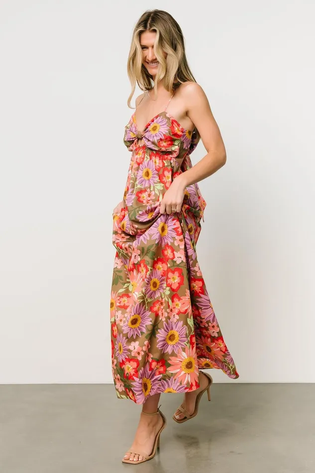Rosalee Maxi Dress Flower Multi Women Baltic Born Maxi Dresses Rosalee Maxi Dress Flower Multi Women Baltic Born Maxi Dresses