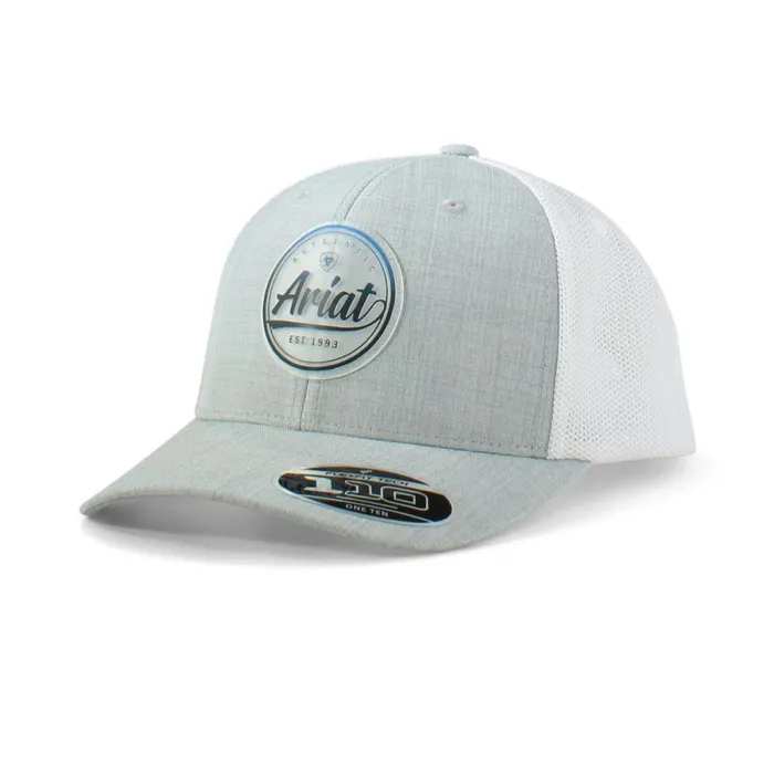 Round Script Logo Cap Blue Men Ariat Hats and Caps