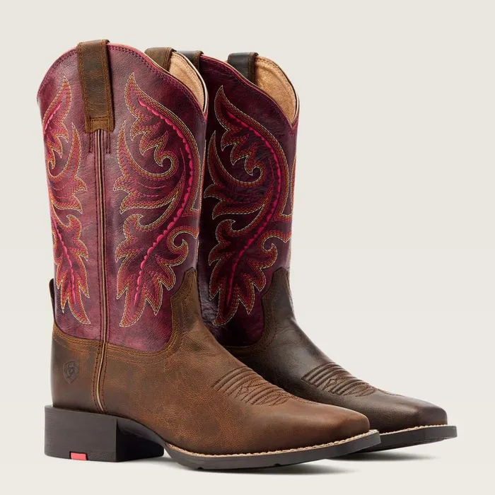 Round Up Back Zip Western Boot Worn Mocha Women Ariat Western Boots Round Up Back Zip Western Boot Worn Mocha Women Ariat Western Boots