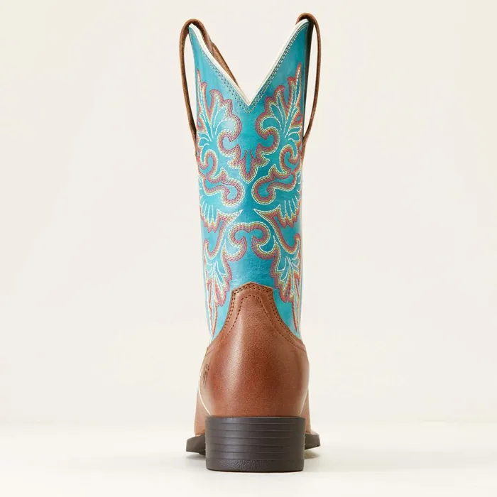Round Up Wide Square Toe StretchFit Western Boot Buff Blonde Women Ariat Western Boots Round Up Wide Square Toe StretchFit Western Boot Buff Blonde Women Ariat Western Boots