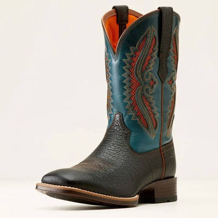 Rowder VentTEK 360 Cowboy Boot Blackdark Teal Men Ariat Western Boots