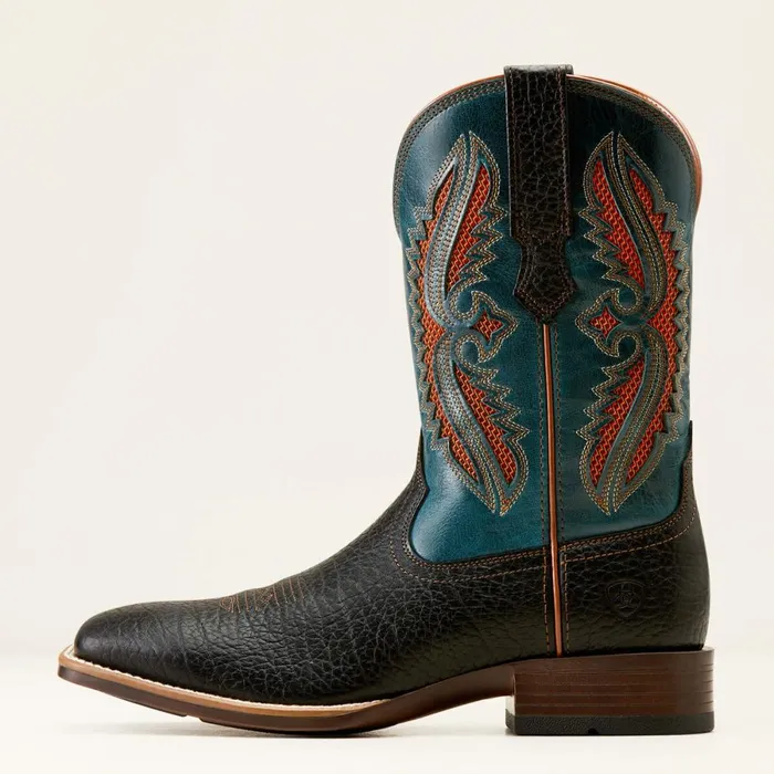 Rowder VentTEK 360 Cowboy Boot Blackdark Teal Men Ariat Western Boots Rowder VentTEK 360 Cowboy Boot Blackdark Teal Men Ariat Western Boots