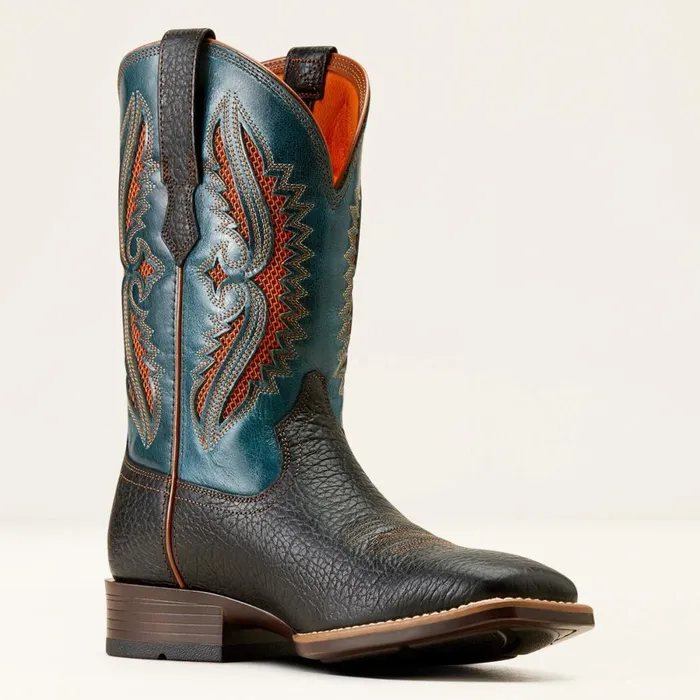 Rowder VentTEK 360 Cowboy Boot Blackdark Teal Men Ariat Western Boots Rowder VentTEK 360 Cowboy Boot Blackdark Teal Men Ariat Western Boots