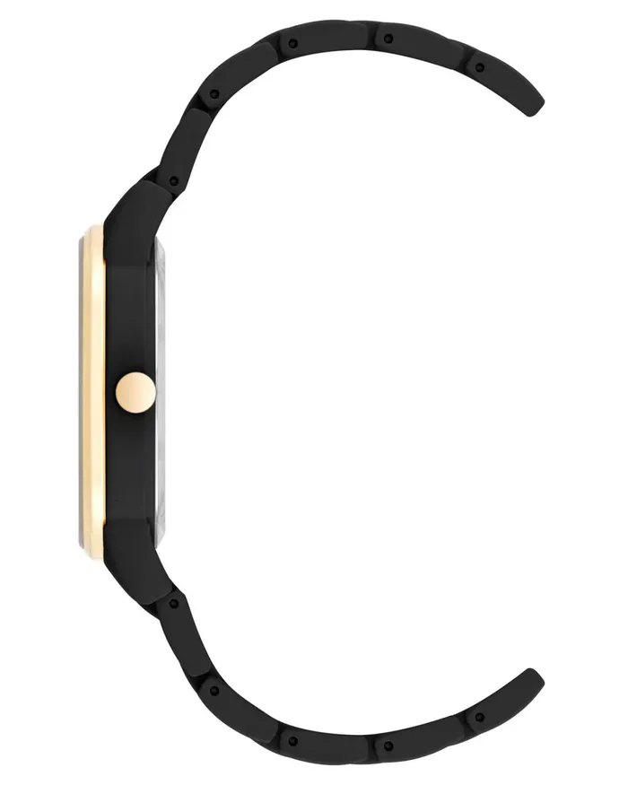 Rubberized Bracelet Watch Black Women Nine West Straps Rubberized Bracelet Watch Black Women Nine West Straps
