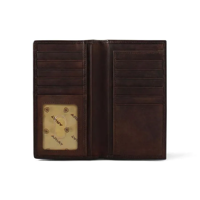 Rug Floral Embossed Rodeo Wallet Brown Men Ariat Bags and Wallets Rug Floral Embossed Rodeo Wallet Brown Men Ariat Bags and Wallets