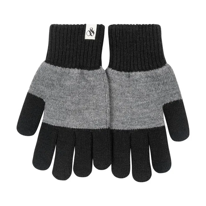 SandS COLOR BLOCK KNIT GLOVE Dark Brown Men Scotch and Soda Hats Scarves and Gloves SandS COLOR BLOCK KNIT GLOVE Dark Brown Men Scotch and Soda Hats Scarves and Gloves