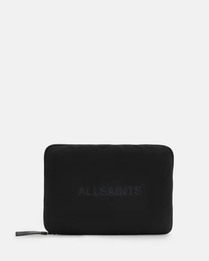 Saff Logo Laptop Case Black Men AllSaints Accessories