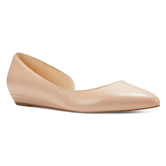 Saige D039orsay Flats Barely Nude Women Nine West Loafers and Tailored Flats Saige D039orsay Flats Barely Nude Women Nine West Loafers and Tailored Flats