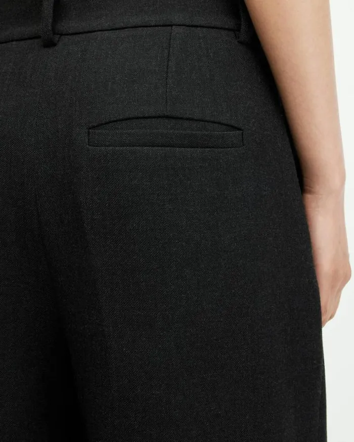 Sammey Wide Leg Relaxed Fit Pants Charcoal Grey Women AllSaints Pants and Leggings Sammey Wide Leg Relaxed Fit Pants Charcoal Grey Women AllSaints Pants and Leggings