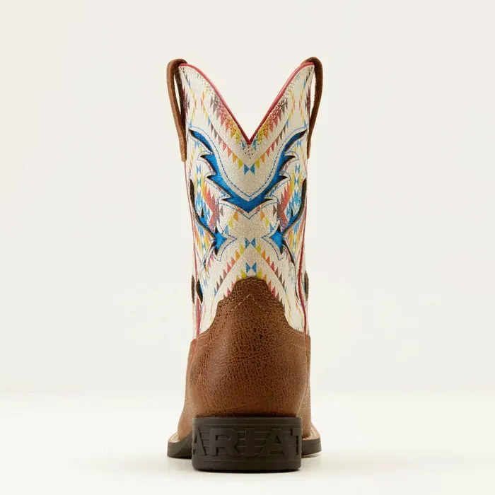 San Angelo VentTEK Western Boot Toasty Tanbright Saddle Blanket Kids Ariat Big Kids039 Footwear San Angelo VentTEK Western Boot Toasty Tanbright Saddle Blanket Kids Ariat Big Kids039 Footwear