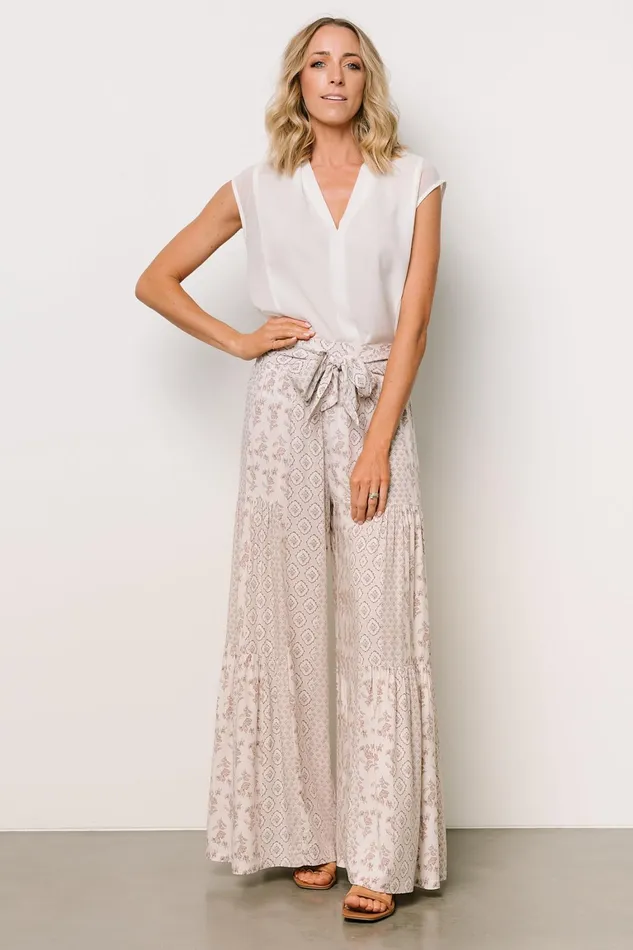 San Sebastian Pants Tan Multi Women Baltic Born Pants San Sebastian Pants Tan Multi Women Baltic Born Pants