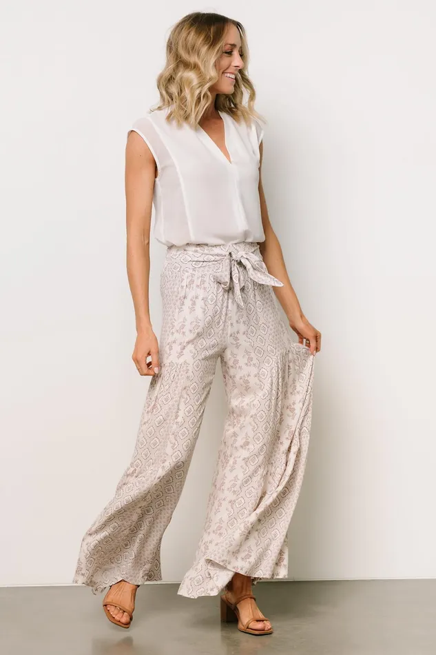 San Sebastian Pants Tan Multi Women Baltic Born Pants San Sebastian Pants Tan Multi Women Baltic Born Pants