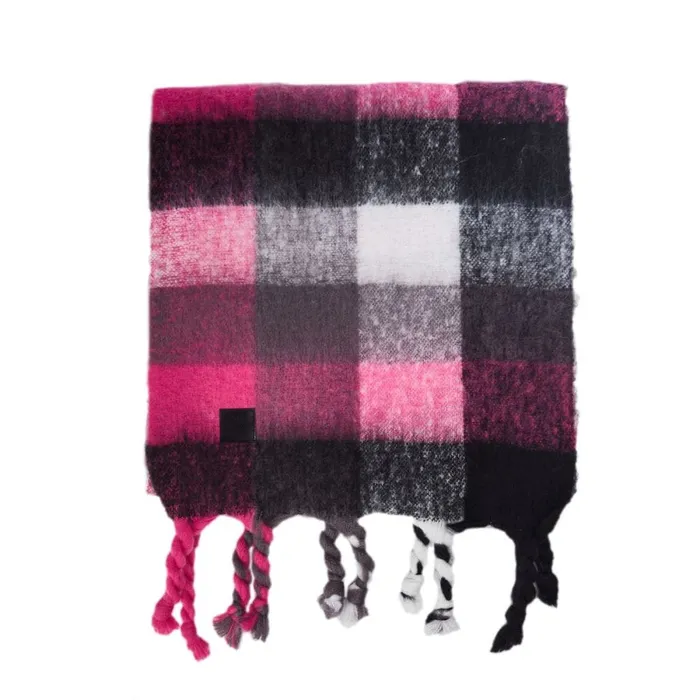 Scarves Women Moda In Pelle Jeylinascarf BlackWhite Textile Scarves Women Moda In Pelle Jeylinascarf BlackWhite Textile