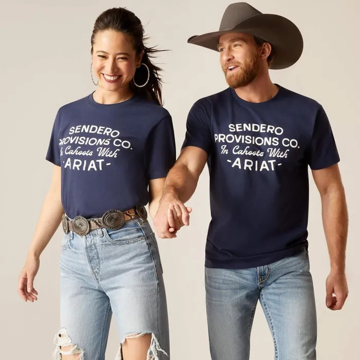 Sendero Provisions TShirt Navy MenWomen Ariat TShirts and Polos