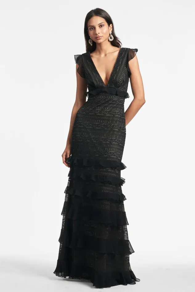 Serafina Gown 8211 Black Women Sachin and Babi Evening