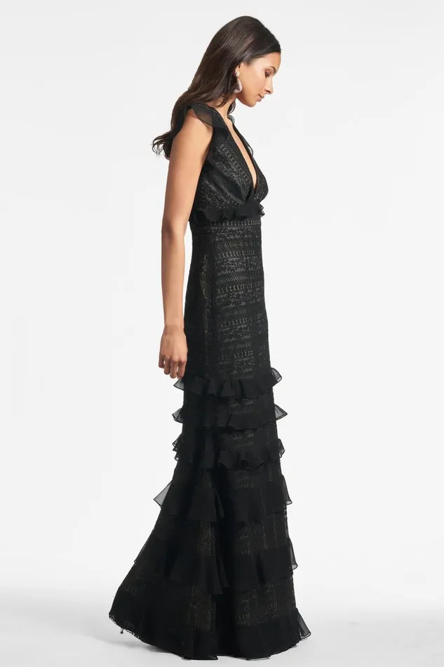 Serafina Gown 8211 Black Women Sachin and Babi Evening