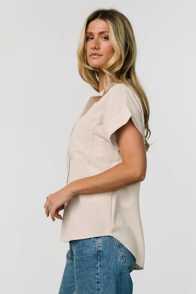 Shaylee Button Up Top Natural Women Baltic Born Blouses Shirts Shaylee Button Up Top Natural Women Baltic Born Blouses Shirts