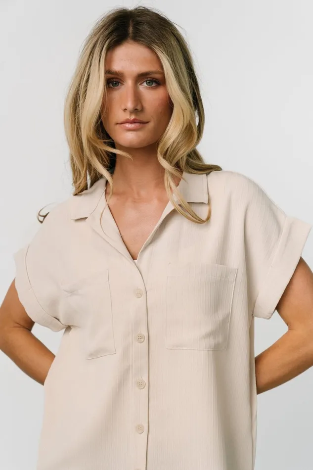 Shaylee Button Up Top Natural Women Baltic Born Blouses Shirts Shaylee Button Up Top Natural Women Baltic Born Blouses Shirts