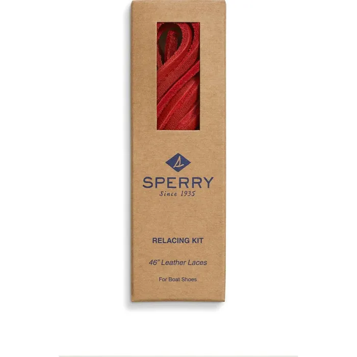 Shoe Care and Laces Women Sperry Lace Kit With Needle Scarlet Red