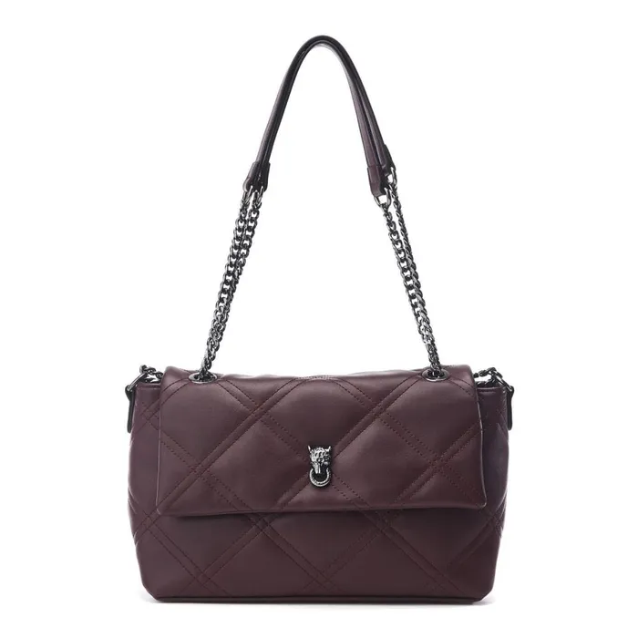 Shoulder Bags Women Moda In Pelle Bea Bag Burgundy Porvair