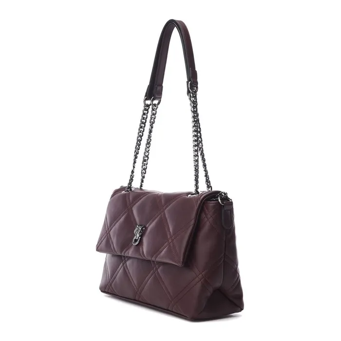 Shoulder Bags Women Moda In Pelle Bea Bag Burgundy Porvair