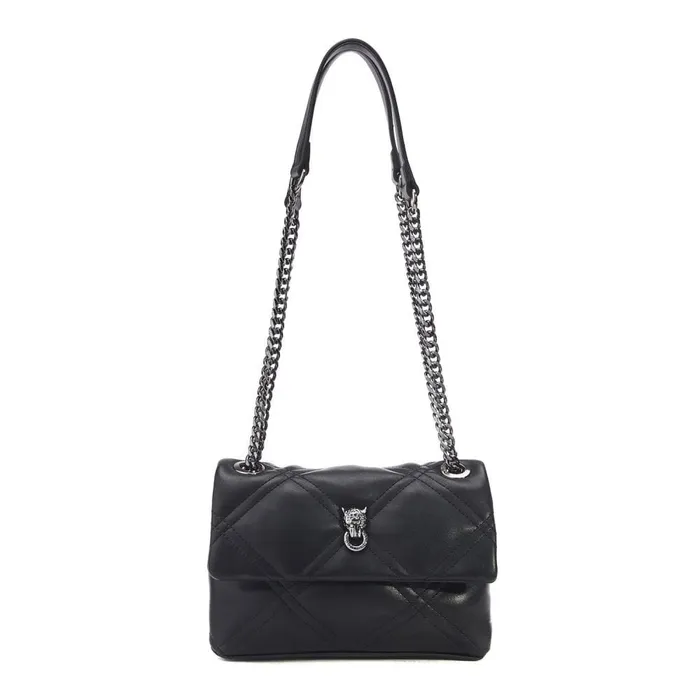 Shoulder Bags Women Moda In Pelle Ellie Bag Black Porvair