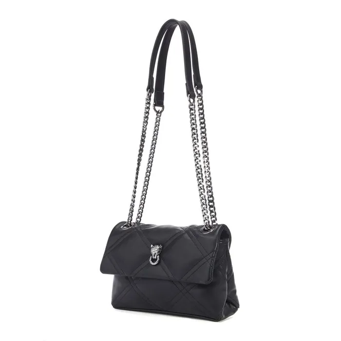 Shoulder Bags Women Moda In Pelle Ellie Bag Black Porvair