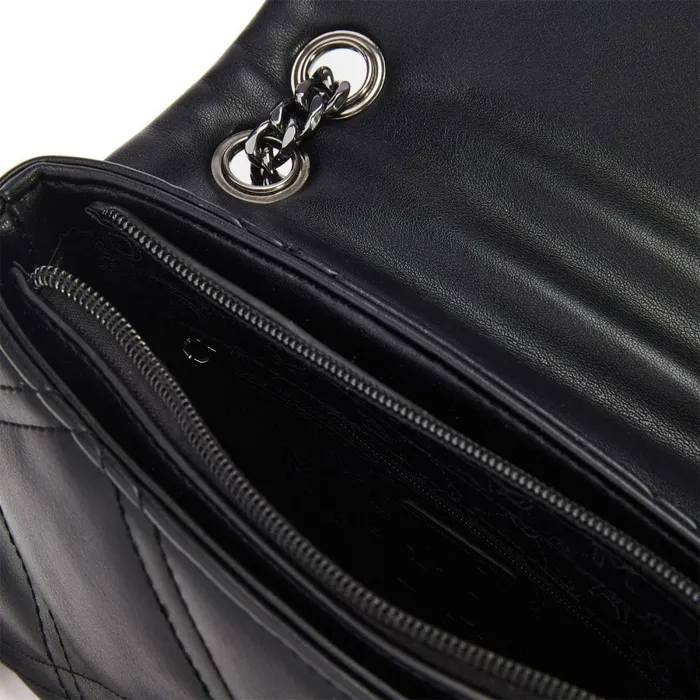 Shoulder Bags Women Moda In Pelle Ellie Bag Black Porvair