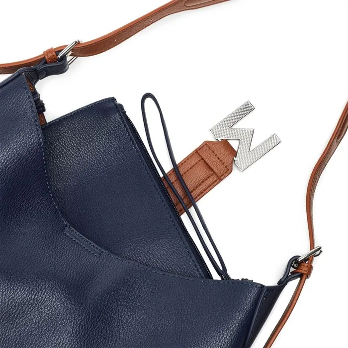 Shoulder Bags Women Moda In Pelle Kaffe Bag Navy Porvair