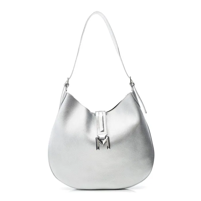 Shoulder Bags Women Moda In Pelle Kaffe Bag Silver Porvair