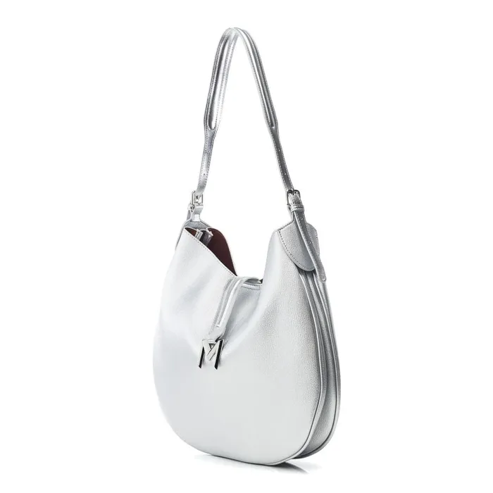 Shoulder Bags Women Moda In Pelle Kaffe Bag Silver Porvair