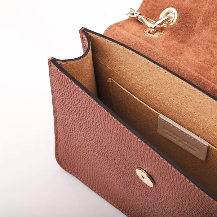 Shoulder Bags Women Moda In Pelle Larch Bag Tan Leather
