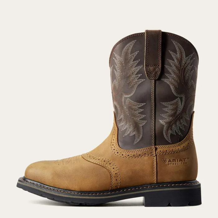 Sierra Wide Square Toe Steel Toe Work Boot Aged Bark Men Ariat Work Boots Sierra Wide Square Toe Steel Toe Work Boot Aged Bark Men Ariat Work Boots