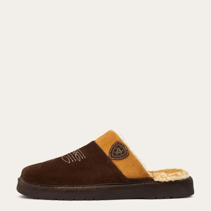 Silversmith Square Toe Slipper Chocolate Men Ariat Slippers Silversmith Square Toe Slipper Chocolate Men Ariat Slippers