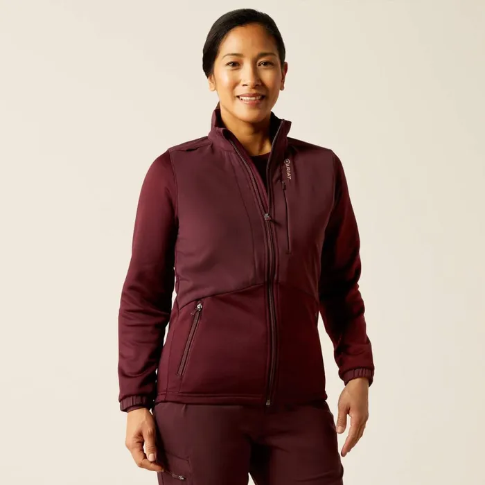 Sina Fleece Scrub Jacket Winetasting Women Ariat Scrubs