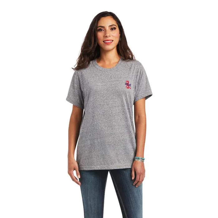 Singing The Blues Tee Charcoal Gray Women Ariat TShirts and Tops Singing The Blues Tee Charcoal Gray Women Ariat TShirts and Tops