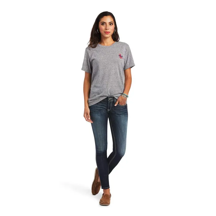 Singing The Blues Tee Charcoal Gray Women Ariat TShirts and Tops Singing The Blues Tee Charcoal Gray Women Ariat TShirts and Tops