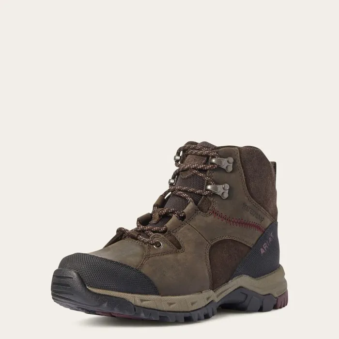 Skyline Mid Waterproof Dark Brown Women Ariat Hiking Boots and Shoes
