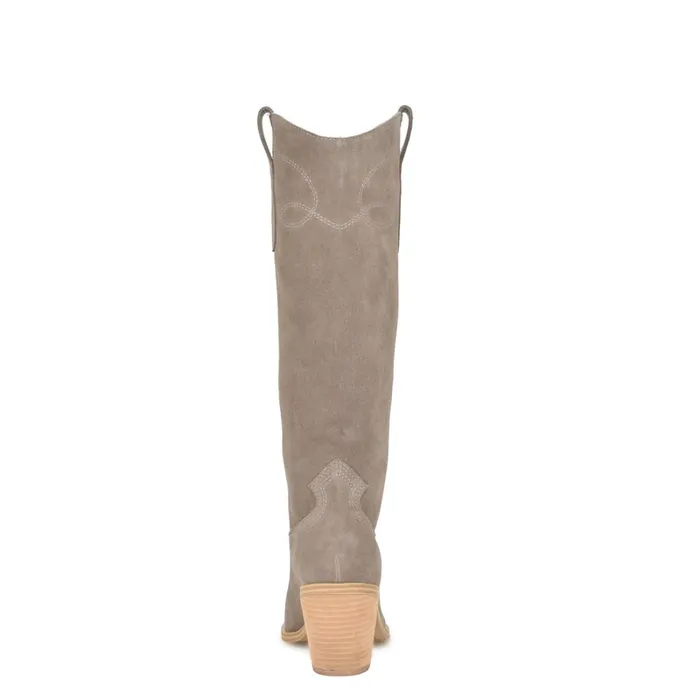 Smash Western Boots Taupe Suede Women Nine West Boots and Booties Smash Western Boots Taupe Suede Women Nine West Boots and Booties