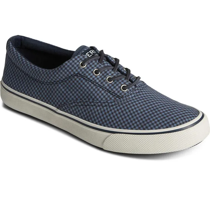 Sneakers Men Sperry SeaCycled Striper II CVO Gingham Sneaker Blue Sneakers Men Sperry SeaCycled Striper II CVO Gingham Sneaker Blue