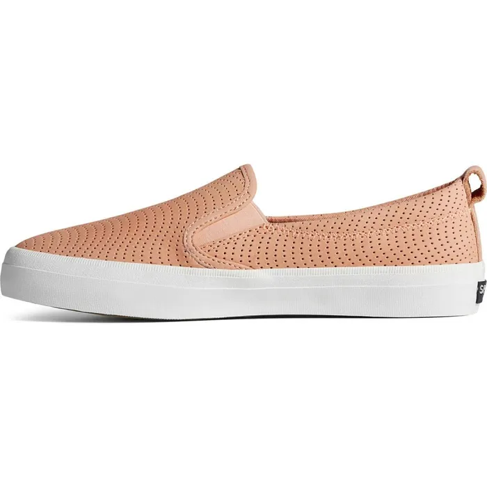 Sneakers Women Sperry Crest Twin Gore Leather Wave Perforated Sneaker Peach Sneakers Women Sperry Crest Twin Gore Leather Wave Perforated Sneaker Peach