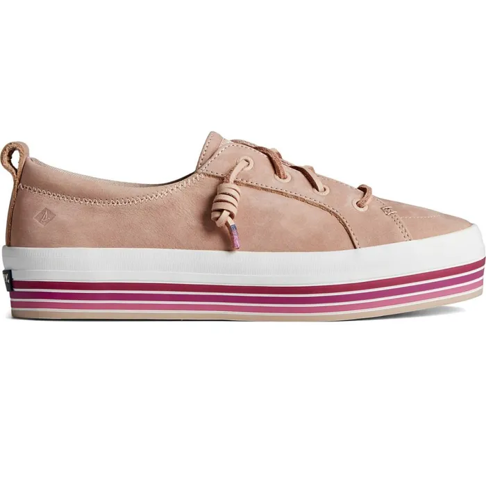 Sneakers Women Sperry Crest Vibe Platform Stripe Sneaker Pink
